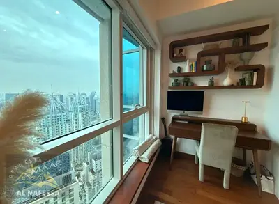 الطابق العلوي 3 غرف نوم | برج مارينا هايتس | مفروشة | إطلالة على وسط المدينة والمارينا