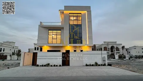 Luxury villa in the heart of Al-Aliya, with elevator, electricity, water, and air conditioning. Own your dream villa and live in elegance.