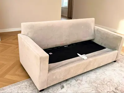 West elm two seater sofa bed with mattress