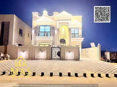 🏡 تحفة معمارية للبيع في الحليو 2 – عجمان | طابقين + رووف | 5 ماستر | شامل المكيفات المركزية