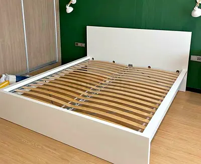 Ikea king size bed with mattress available in perfect condition