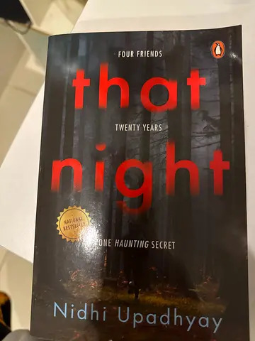 ‘ That Night ‘ Book by Nidhi Upadhyay National Best Seller