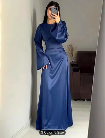 Elegant Dark Blue Dress Brand New