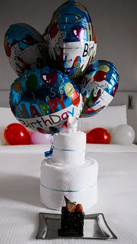 Home Party Decoration with Balloons and Backdrop