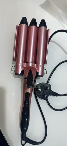 Rose Gold 3-Barrel Hair Waver (Curling Iron) - Lightly Used, Working