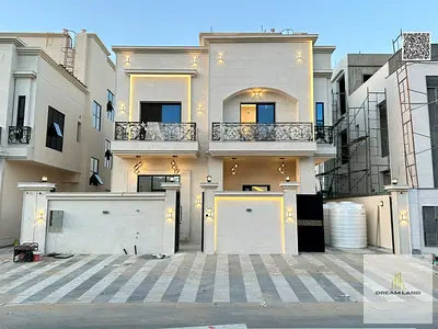 Classic villa for sale in Al Helio 2, Ajman | With classic designs and high-quality finishes | Setback in front of the villa | Spacious areas for fami