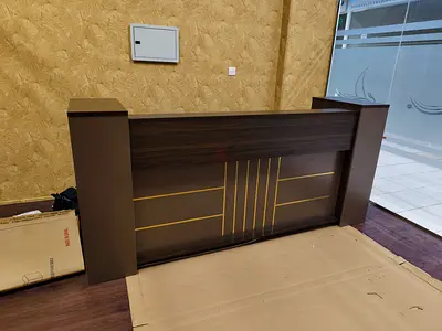 2.4M Stylish Wooden Reception Desk
