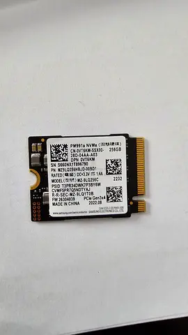 256GB NVME SSD M.2 2230