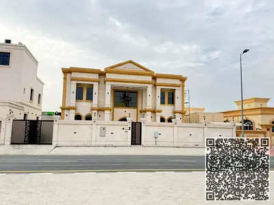 فيلا جديدة كلياً بست غرف نوم رئيسية متاحة للإيجار في منطقة الجرف 2 بعجمان