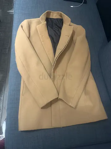 Stylish DeFacto Beige wool-blend coat, gently used