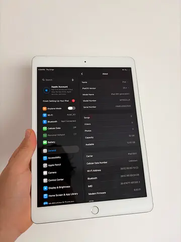 Ipad 8th generation 32gb cellular+wifi