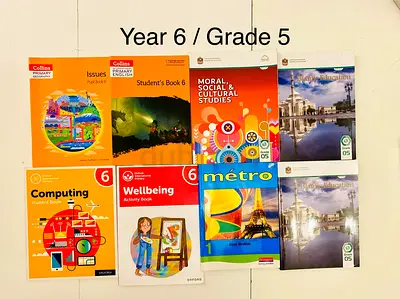 Textbooks for Year 6 / Grade 5