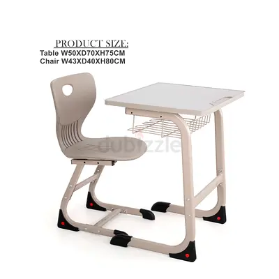 Kids School Desk  Chair Set with Storage