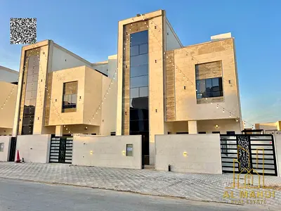 Villa for sale, including registration and ownership fees, on the main street, ready to move in, in one of Ajman's most prestigious areas. Freehold