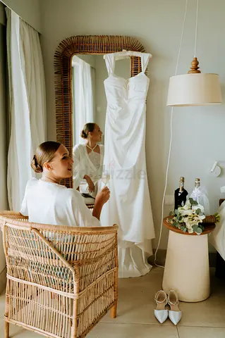 My simple white bridal gown – elegant wedding dress