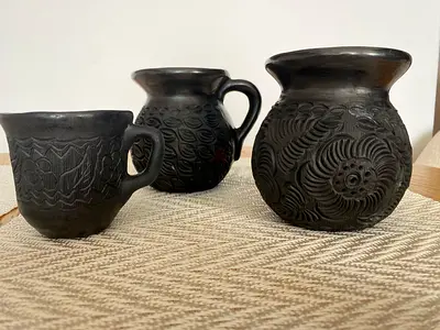 Handmade Mexican Clay Mugs