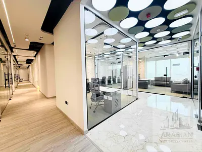 FULLY FURNISHED AND EQUIPPED OFFICES WITH BURJ KHALIFA! AND SEA VIEW ! WITH ONE MONTH FREE OFFER