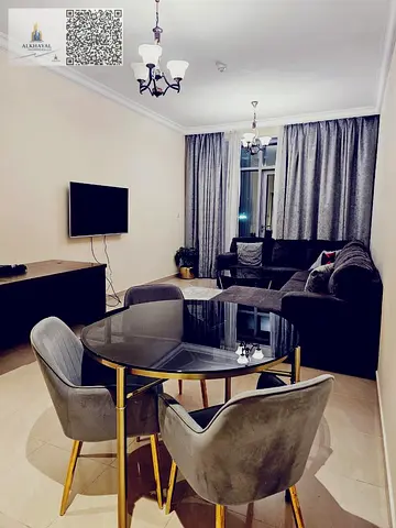 One bedroom and living room with a direct sea view 🌊✨ A unique opportunity for upscale living with elegant hotel-style furnishings and a spacious bal