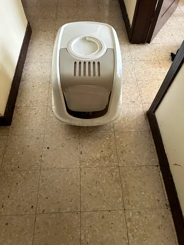 My covered cat litter box - clean, used