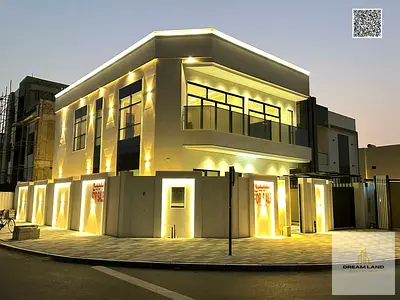 A villa on the main street, ready to move into, with all registration and ownership fees included, in one of Ajman's most prestigious areas. Freehold