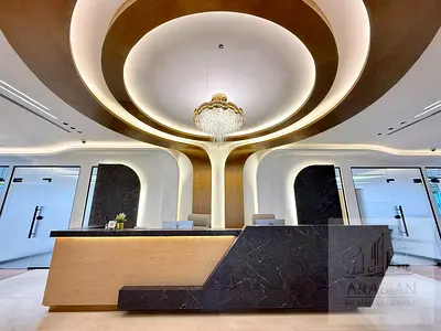 Furnished And Luxury desk space with ejari