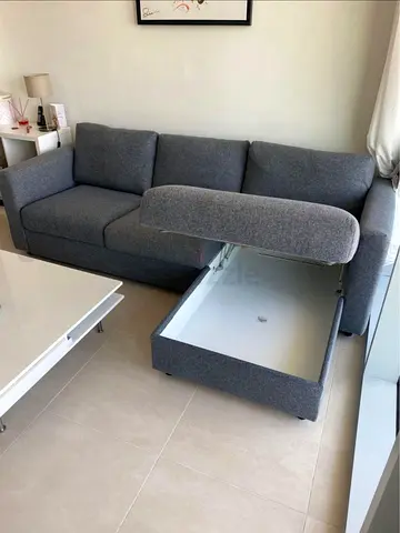 IKEA vimle L Shape Sofa Dark grey Good condition