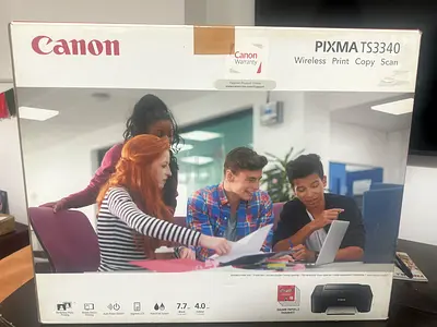 Canon PIXMA TS3340 Wireless Printer with Copy and Scan Features