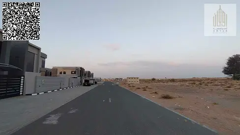 Residential land for sale in installments in the Basateen Al-Surra project in Umm Al Quwain, on Mohammed Bin Zayed Road. Freehold ownership available