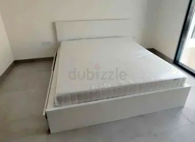 IKEA Malam king size 180×200cm bed frame with IKEA mattress and 2 big storage drawers underneath is