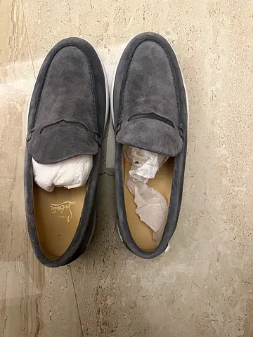 Christian Louboutin Suede finish penny loafers