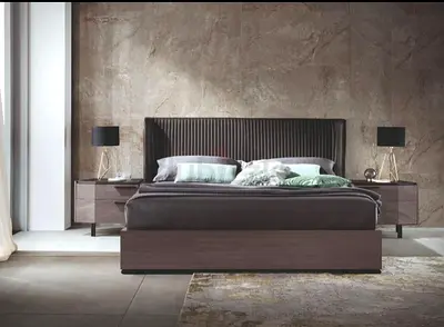 King size bed with mattress pillow top