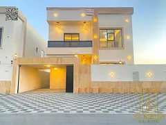 Villa with all registration and ownership fees included, ready to move in, in one of Ajman's mos