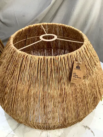 Handmade natural jute ceiling lampshade