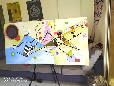 Abstract Painting on Canvas Hand painted painting famous painting by wasily Kandinsky 70*100 cm