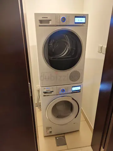 SIEMENS iQ800 9KG Washer 9KG 💯 Dryer Clothes Separate Set Latest Model With Digital Clock 60x60 cm