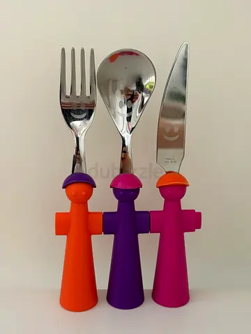 Kids Cutlery Set Orange Purple Pink - BRAND NEW