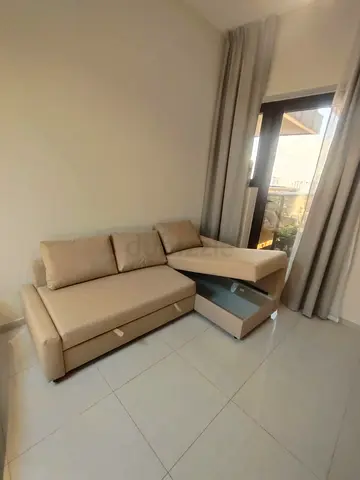 IKEA L Shape Sofa cum bed with big storage and you can fix the storage left or right anyside