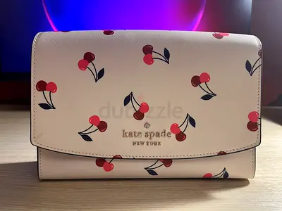 ✨ Kate Spade Cherry Print White Shoulder Bag – Excellent Condition