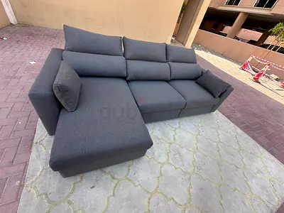 IKEA Esklstuna L Shape Sofa Dark grey Good condition