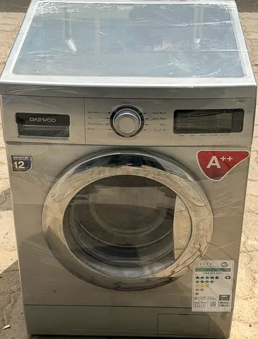 Daewoo front-load washing machine (silver, A++ energy) - used, working