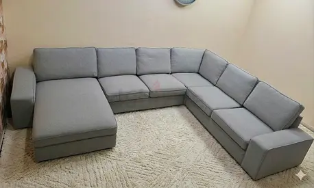 Ikea gray Ushape sofa for sale