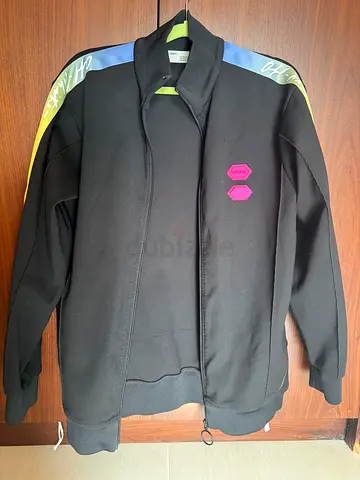 Off-White Stylish Black Athletic Jacket