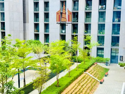 Pool view Modern Studio + Separate Kitchen in Aljada Community