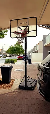 Tarmak Portable Adjustable Basketball Hoop - Base Included, Good Condition