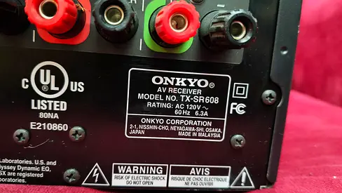 Onkyo 7.2 channel amplifier TX-SR608