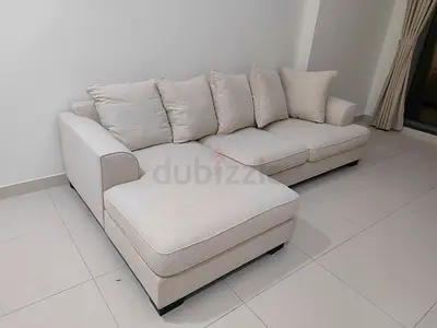 Super comfy The One Brand Kingston beige color lshape sofa