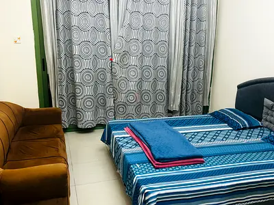 1 bedroom attached balcony and attached bathroom