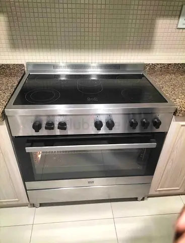 Wolf Power Electric Cooker WGC9060CERMF Silver 90x60cm