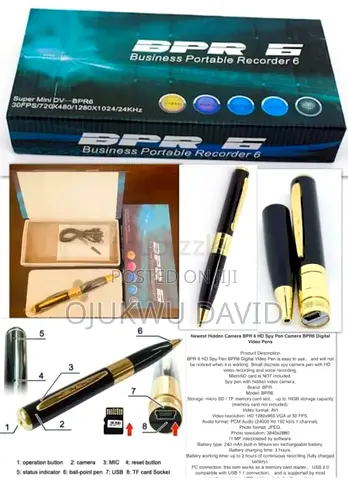 Business Portable Recorder 6 with Hidden Camera