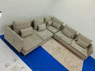 6_ seater ikea Soderhamn grey corner sofa